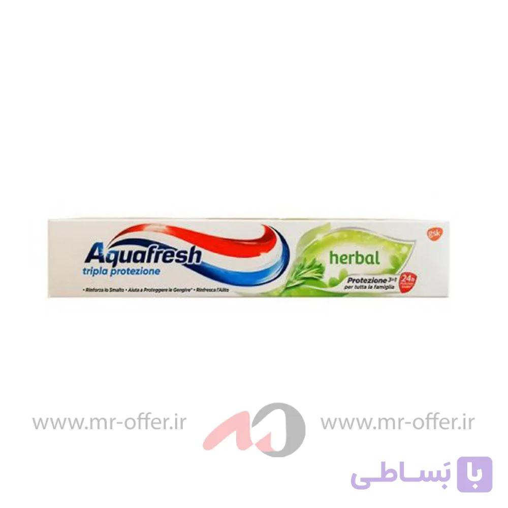 خمیر دندان آکوا فرش مدل Herbal حجم 75 میلی لیتر — تصویر 1