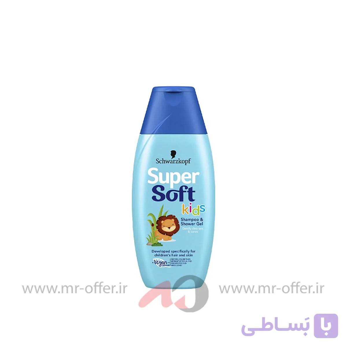شامپو مو و بدن کودک شوآرزکوف مدل سوپر سافت حجم 250 میلی لیتر — تصویر 1
