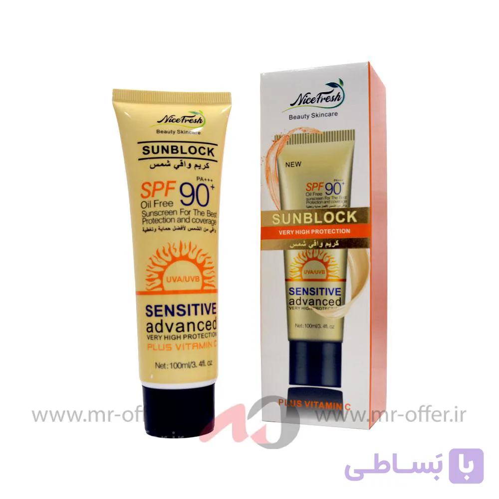 کرم ضد آفتاب نایس فرش مدل Sensitive حجم 100 میلی لیتر — تصویر 1