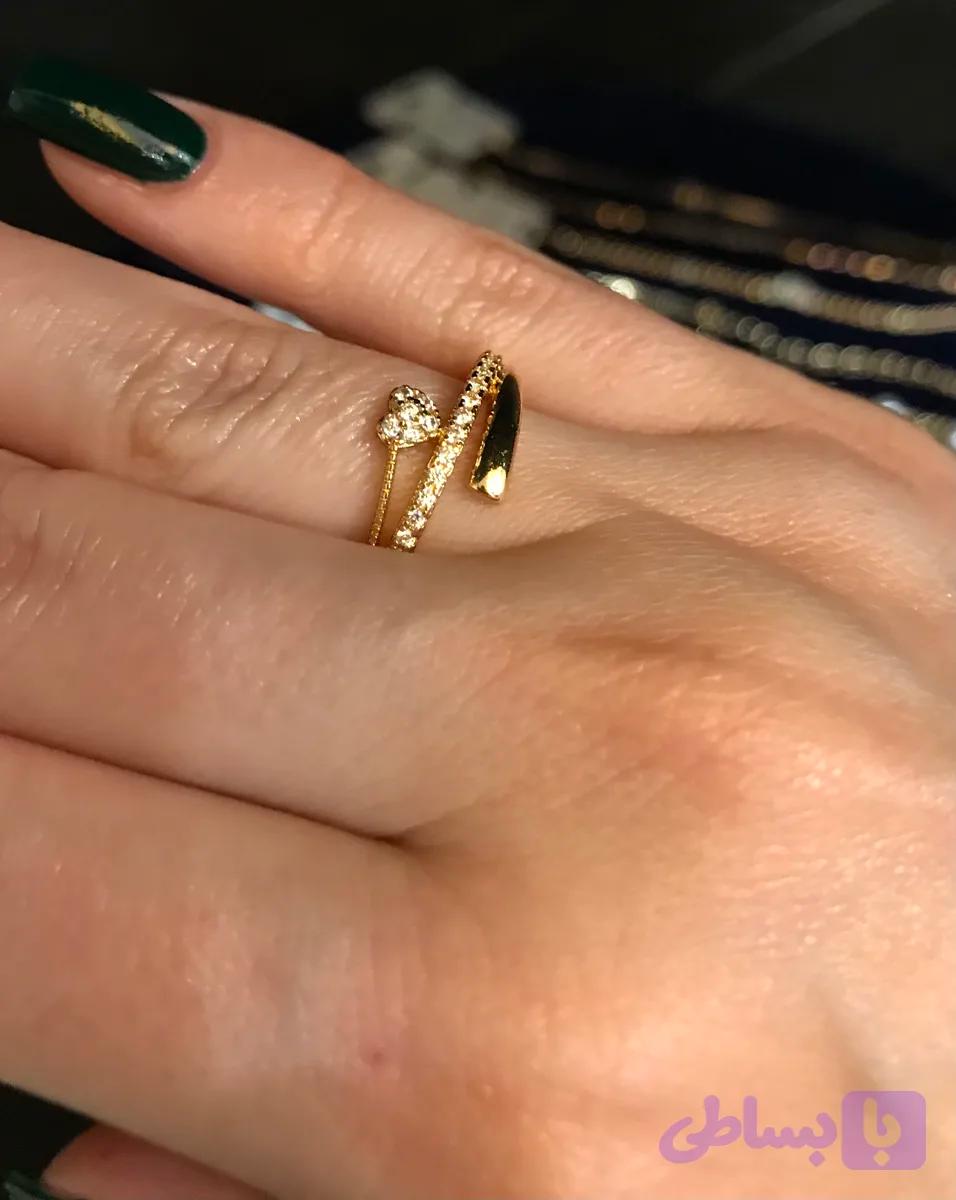 انگشتر ژوپینگ نگین قلب
