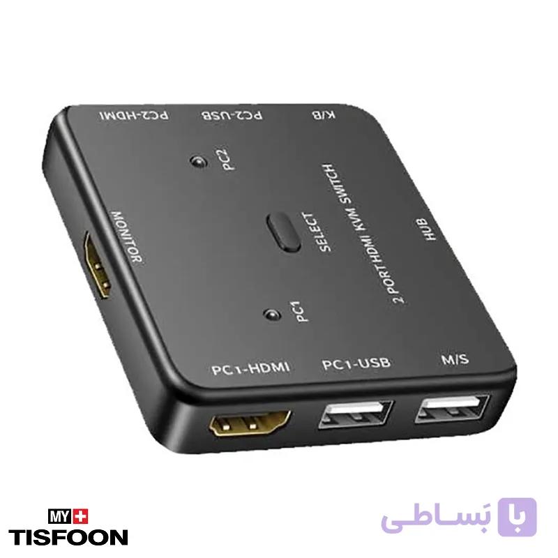 سوییچ KVM HDMI دو پورت وی نت مدل V-SWKHM4K2 — تصویر 1