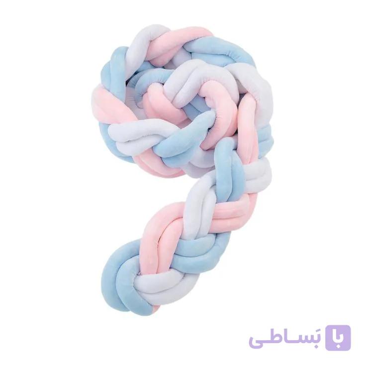 گارد تخت 2متری مدل 6 رشته (سفید صورتی آبی) — تصویر 1