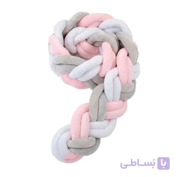 گارد تخت کودک ۲متری مدل ۳رشته (سفید،صورتی) — تصویر 1