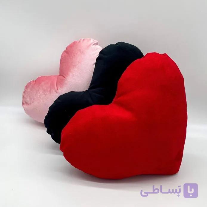 کوسن قلب مخملی — تصویر 1