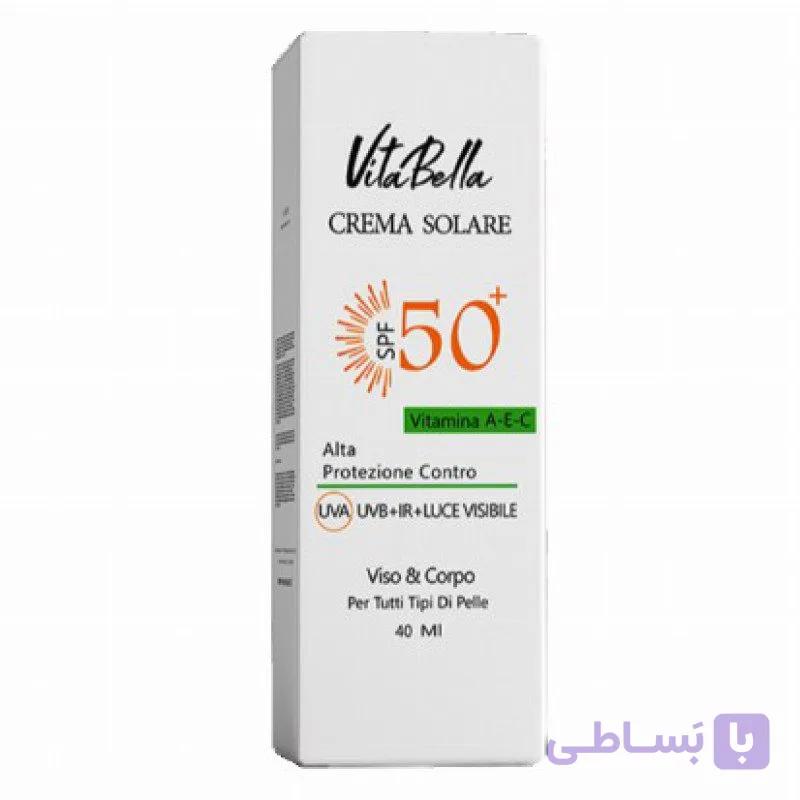 کرم ضد آفتاب ویتابلا spf 30 بی رنگ | Vitabella — تصویر 1