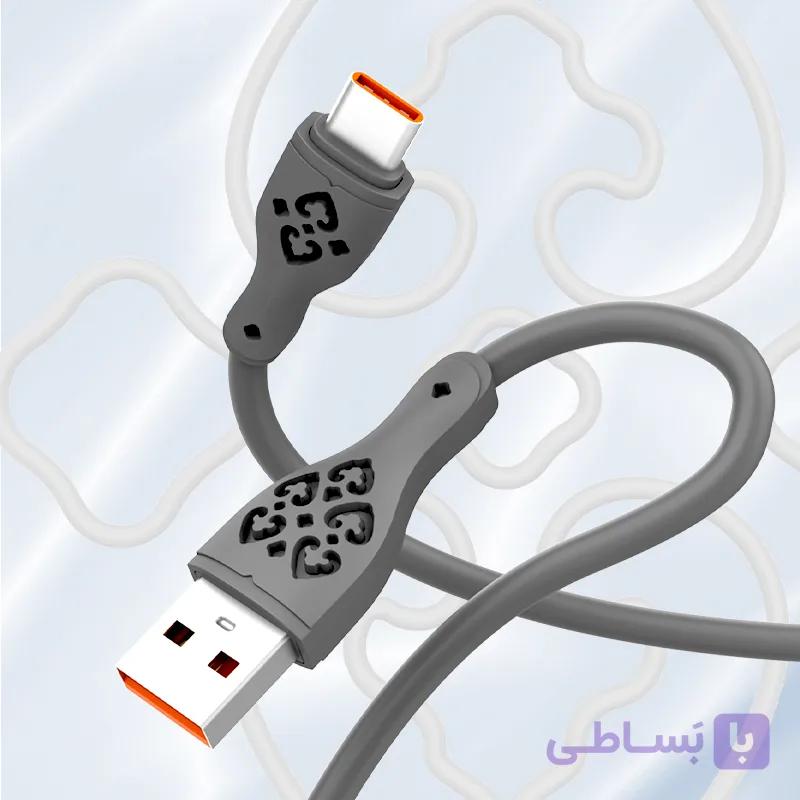 مدل LS812 به طول 2 متر.تبدیل USB به TYPEC کابل شارژالدینیو — تصویر 1