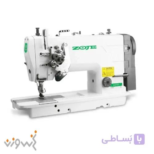 چرخ خیاطی دو سوزن دو ماکو تک پایه زوجی ZJ-8750A-5