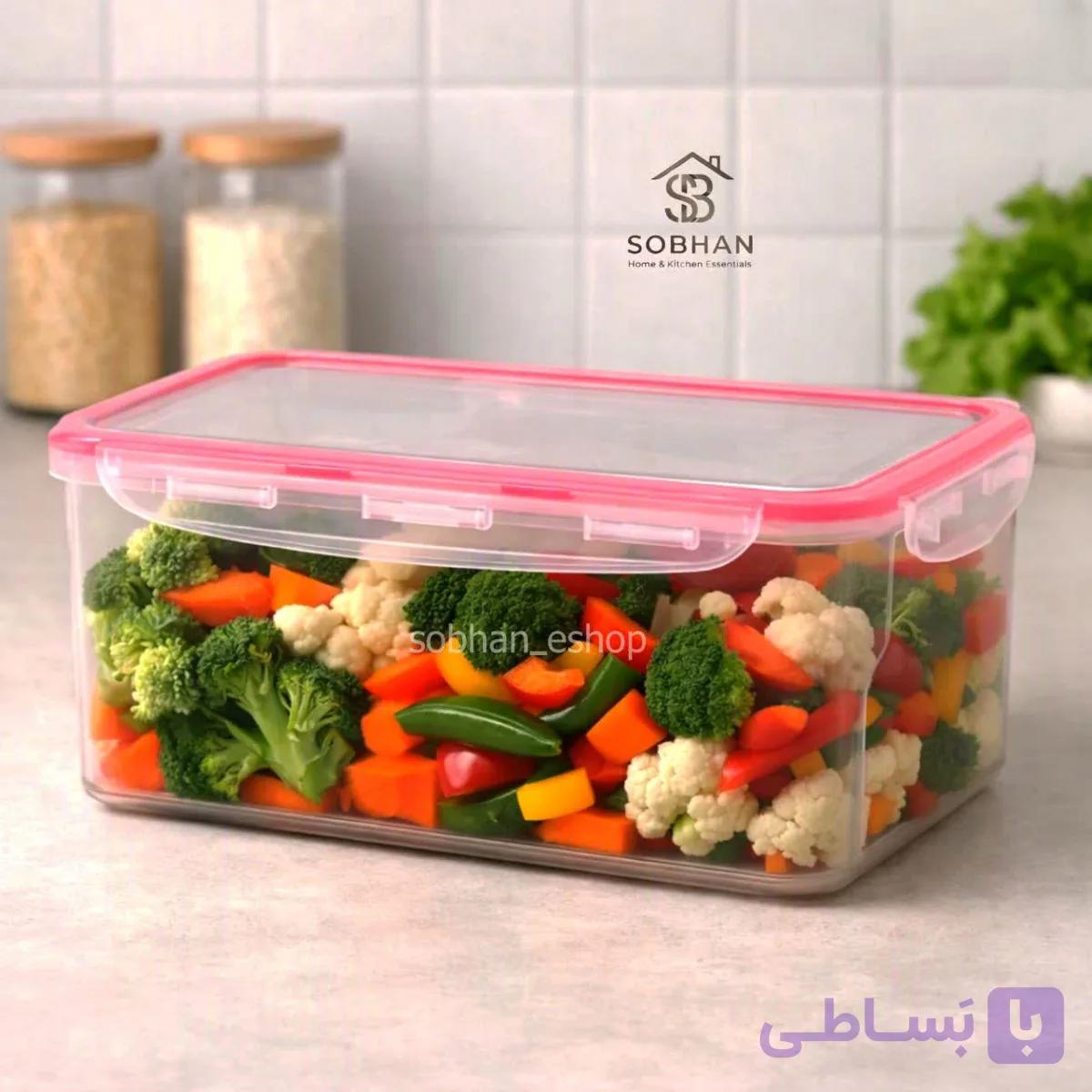 ظرف فریزری مستطیل 3.4 لیتر لیمون — تصویر 1