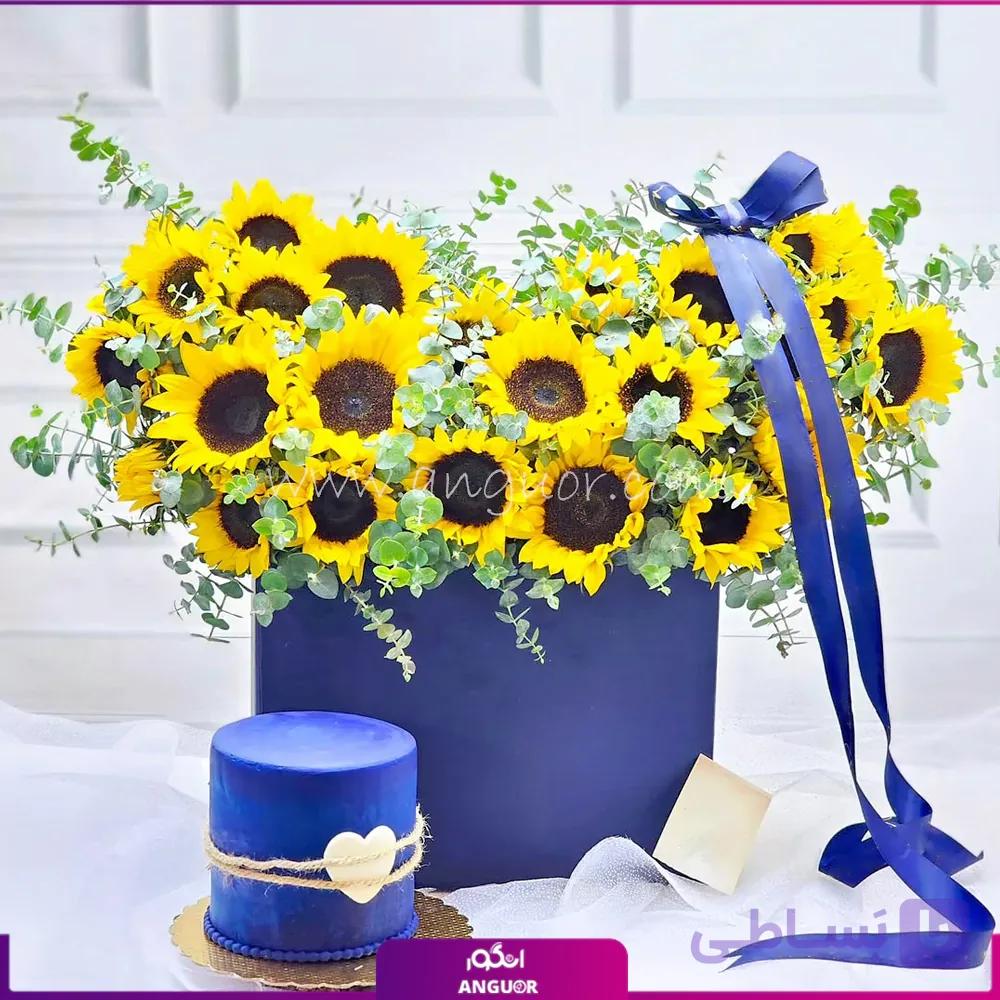 باکس گل و کیک طلوع لبخندها — تصویر 1