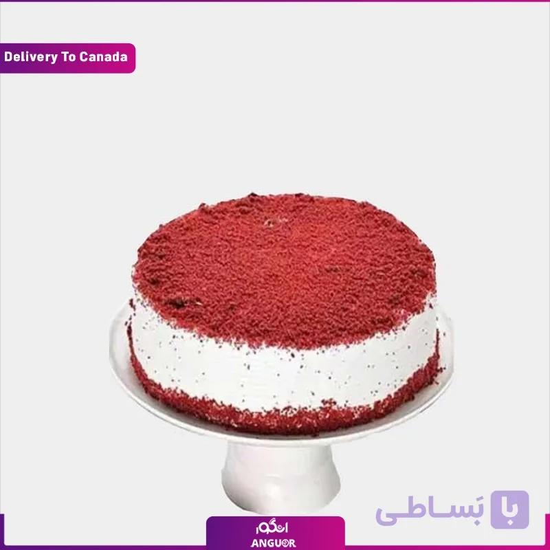 کیک مخملی قرمز نیم کیلویی (تحویل در کانادا)
