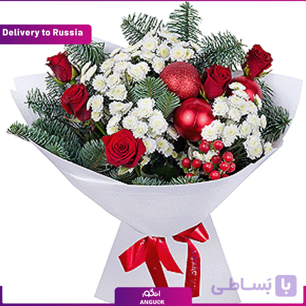دسته گل کریسمس مبارک (تحویل در روسیه)