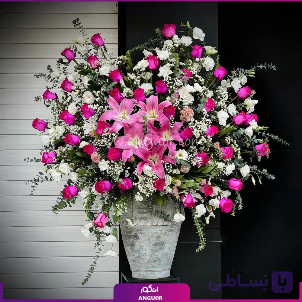 جام گل شوق زندگی (اوریانتال،رز،لیسانتوس)