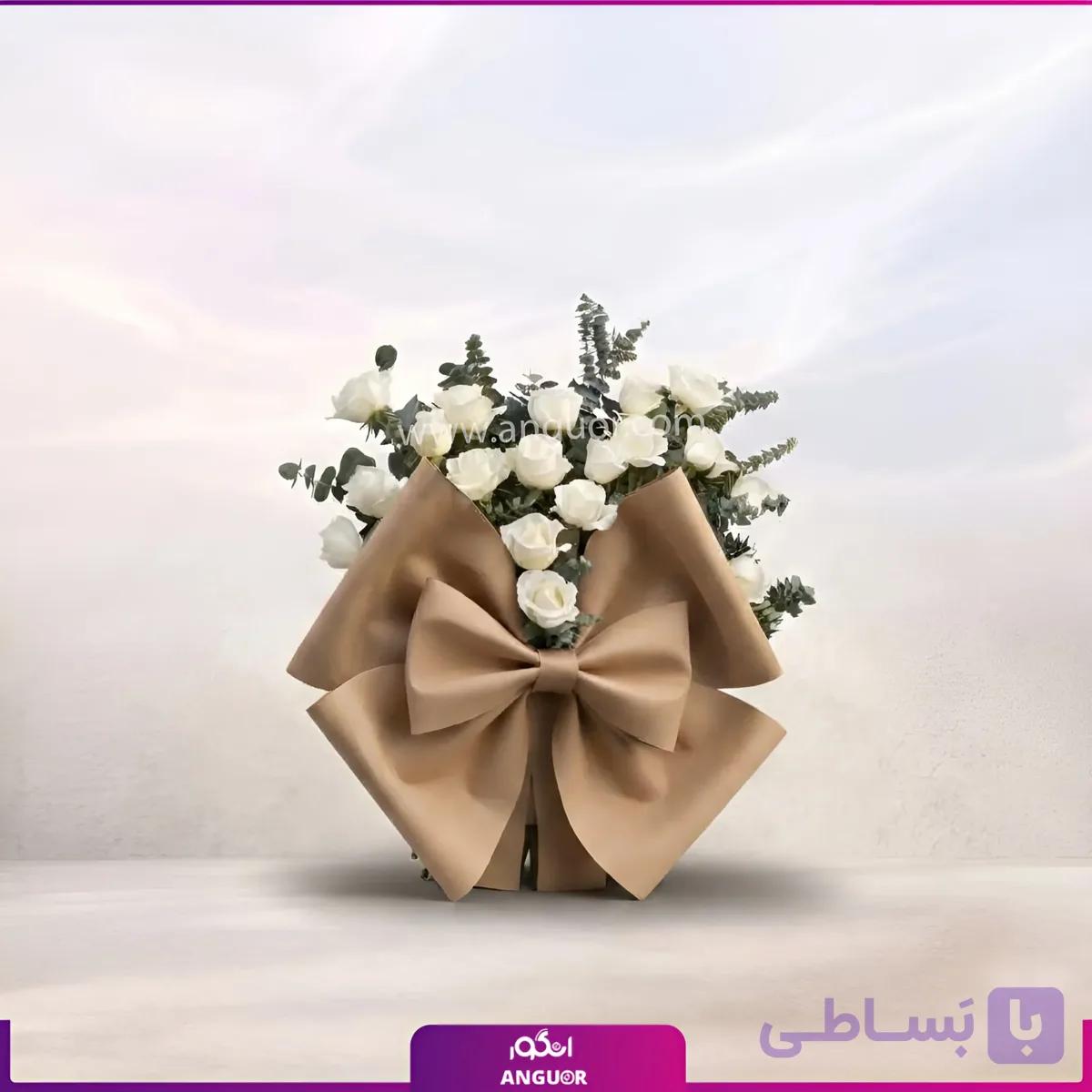 دسته گل رز پاپیونی