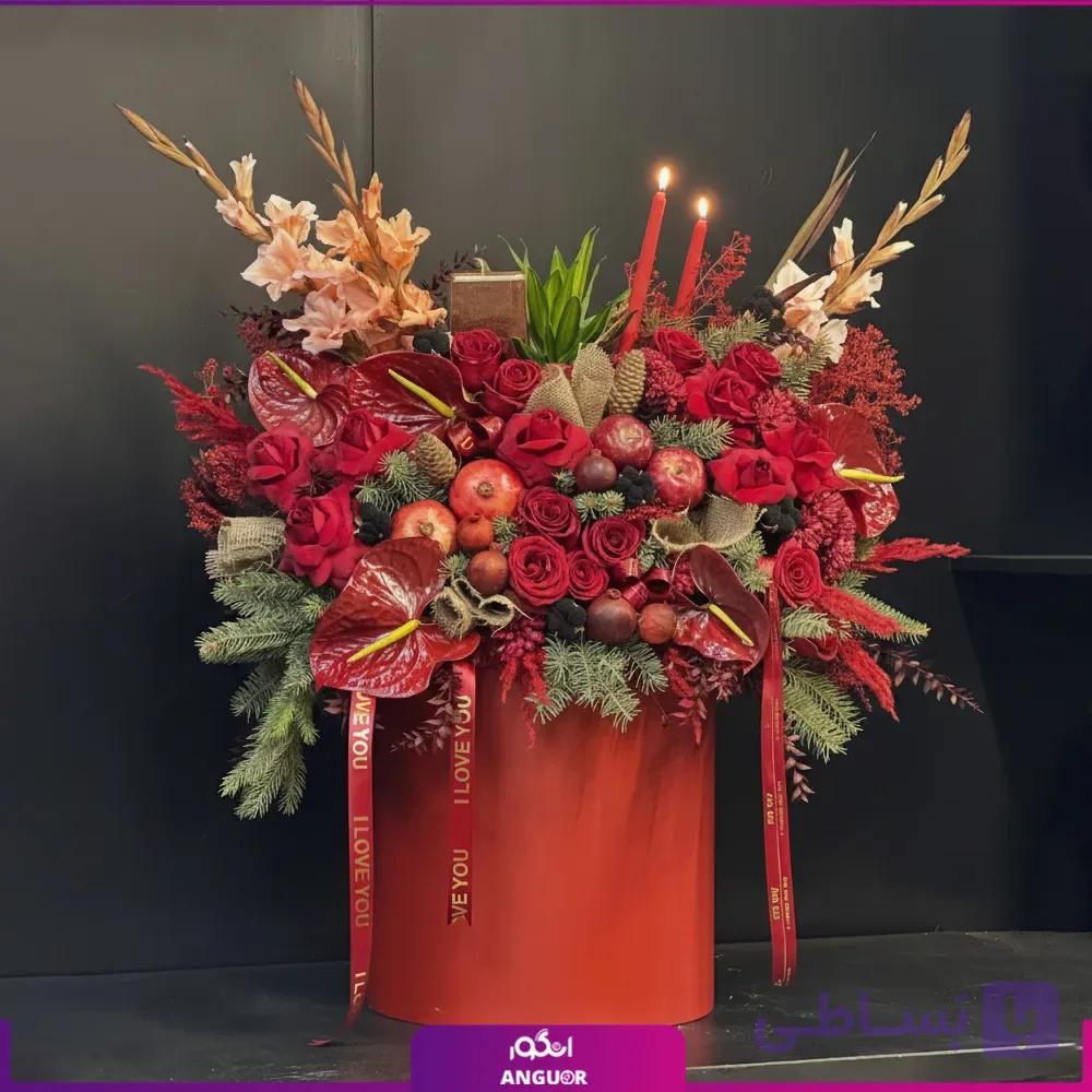 باکس گل میزبانی گل سرخ