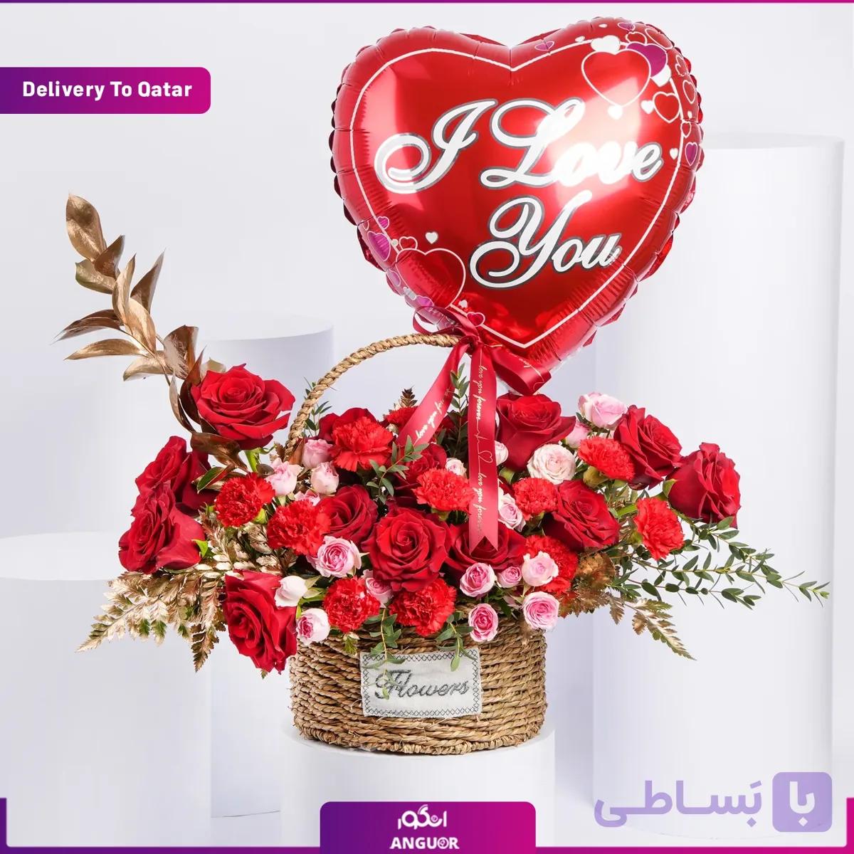 سبد گل ولنتاین (تحویل در قطر)