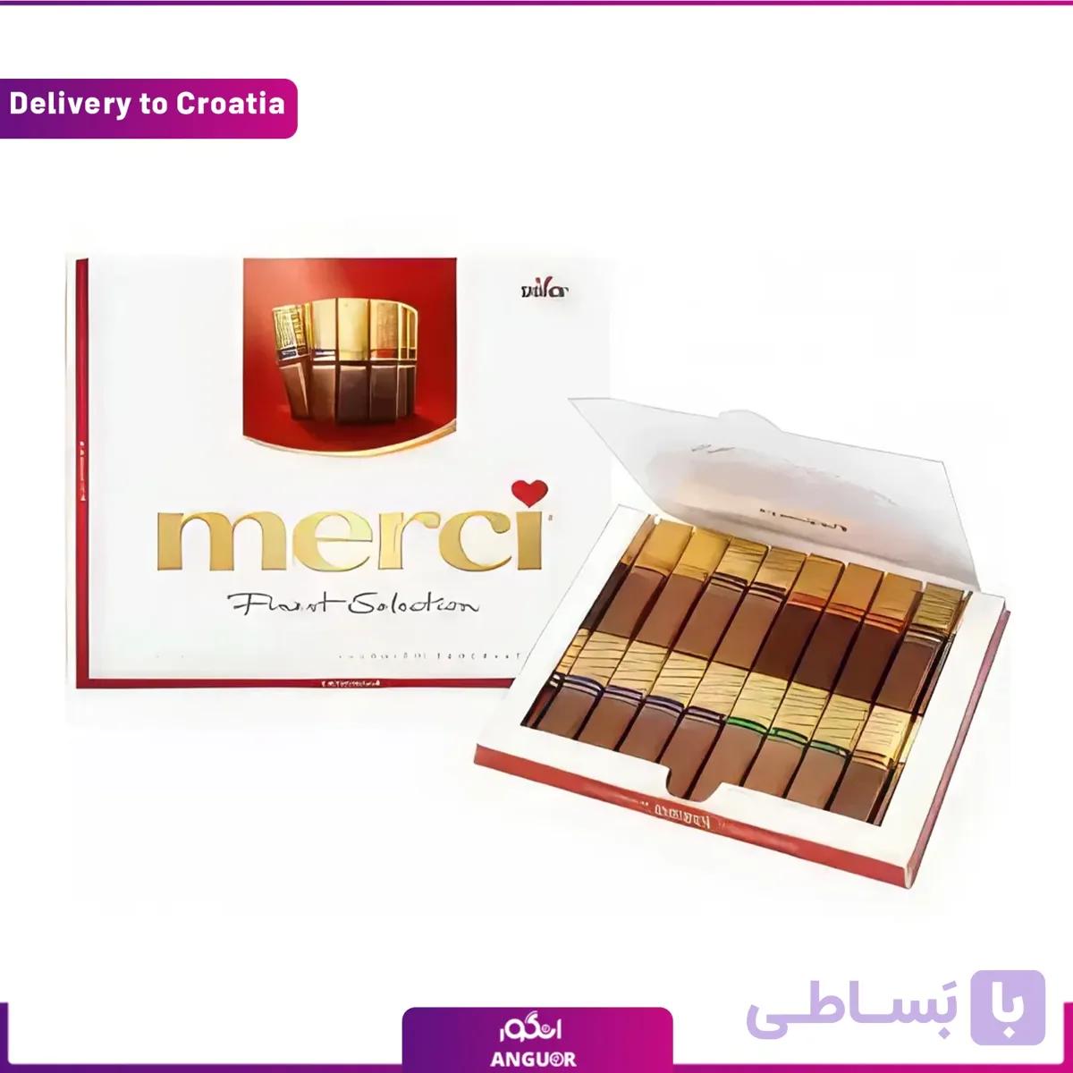 شکلات با برند مرسی (ارسال گل به کرواسی)
