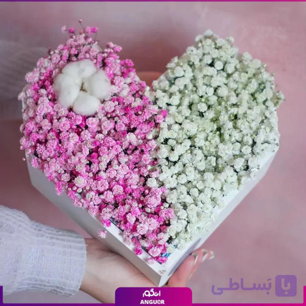 باکس گل قلبی تو فقط باش