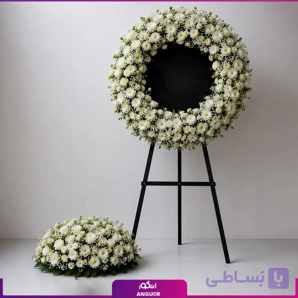 ست تاج و تفت گل ترحیم — تصویر 1