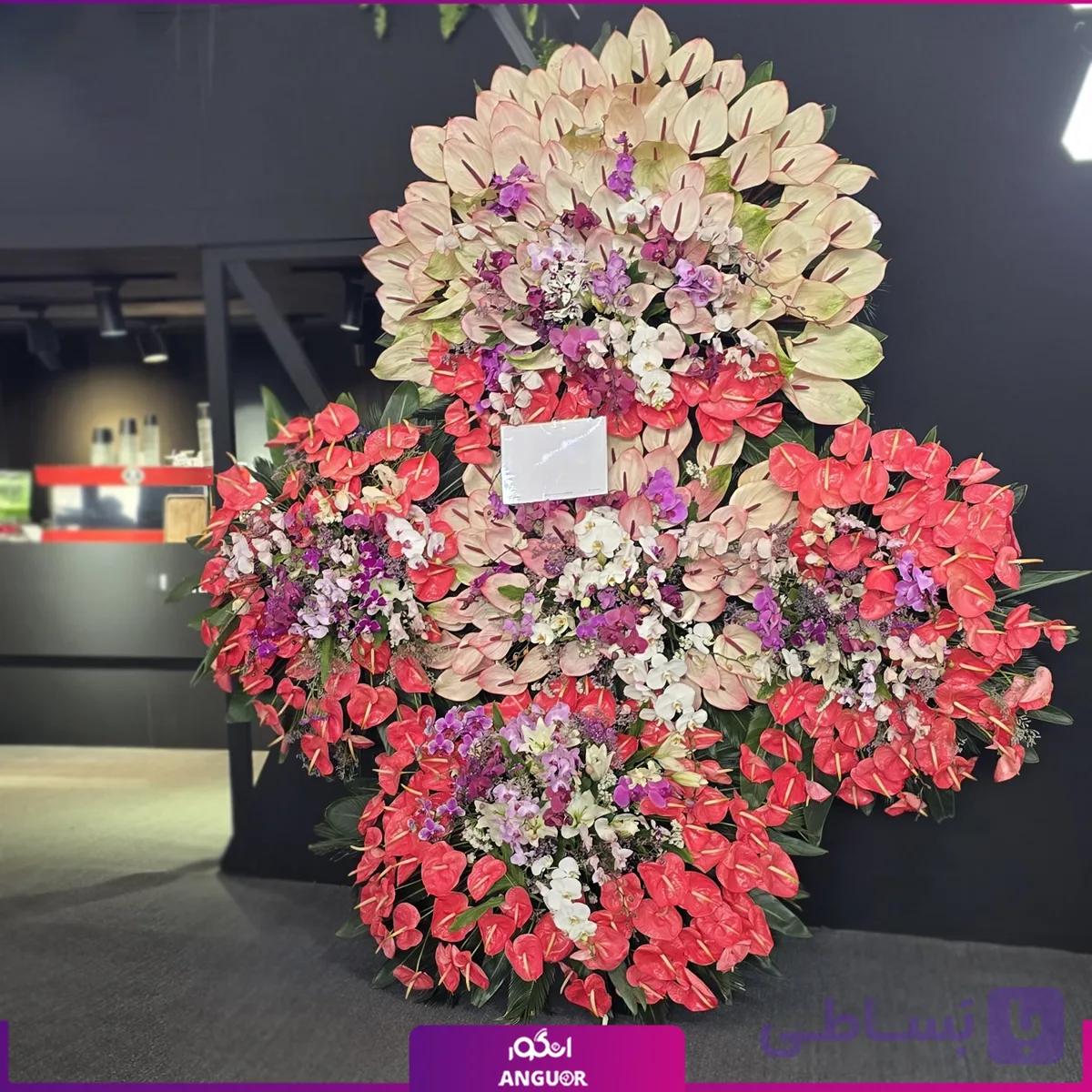 تاج گل تبریک 5 طبقه VIP (سایز بزرگ) — تصویر 1