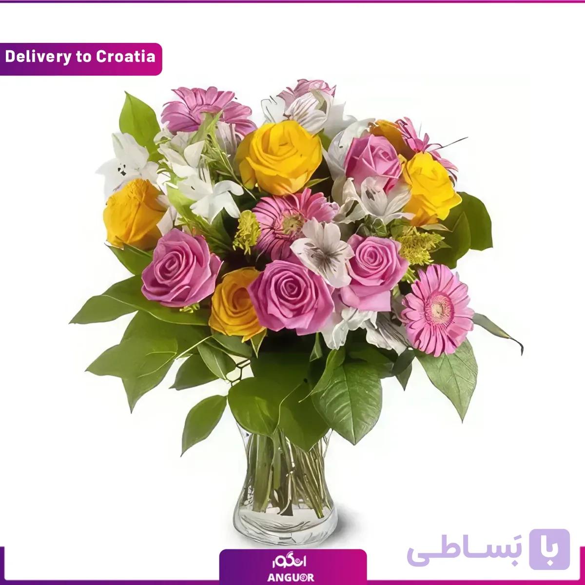 دسته گل رنگین کمان (ارسال به فنلاند)