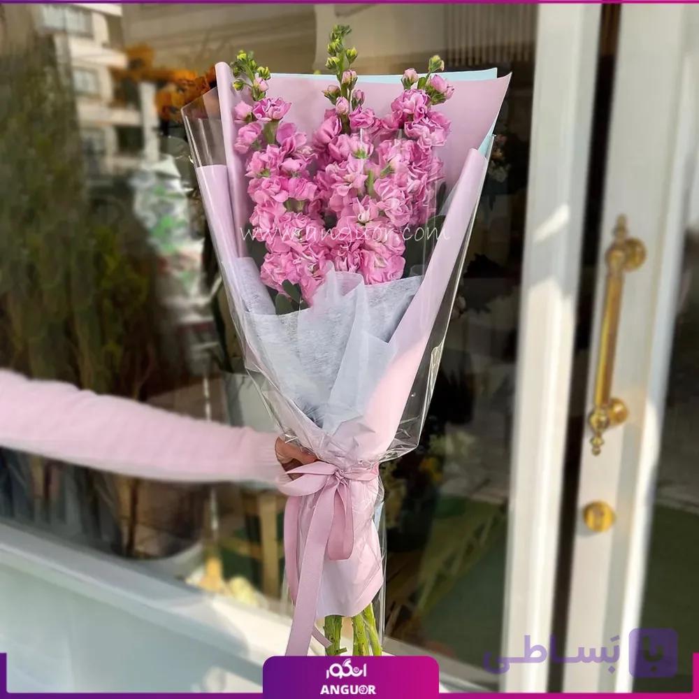 دسته گل شب بو صورتی (5شاخه) — تصویر 1