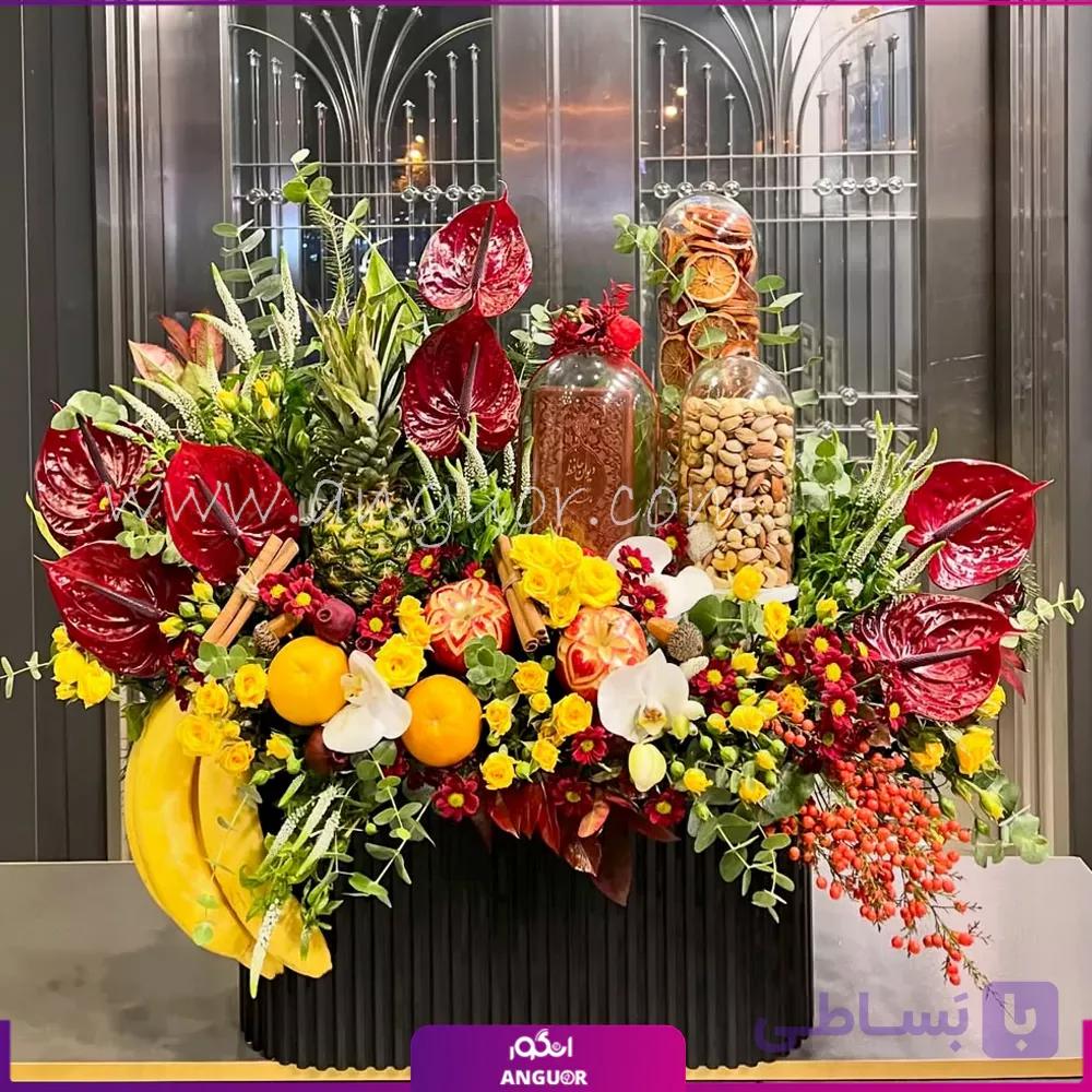 باکس گل و میوه گنجینه یلدایی — تصویر 1