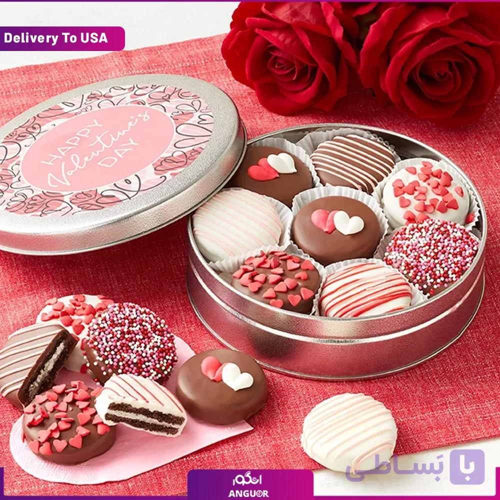 باکس کلوچه OREO با روکش شکلات بلژیکی – ویژه ولنتاین (Delivery to USA) — تصویر 1