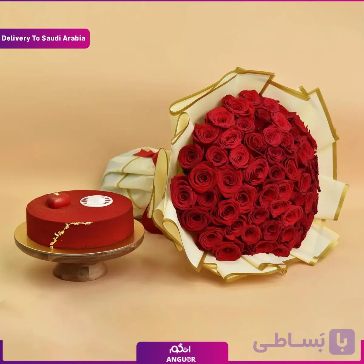 دسته گل 50 شاخه رز (تحویل در آمریکا)