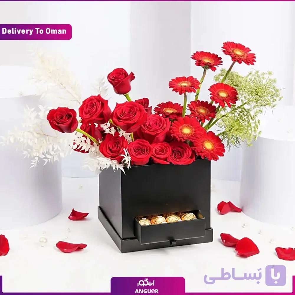 جعبه گل و شکلات عشق بی پایان (تحویل در کویت) — تصویر 1