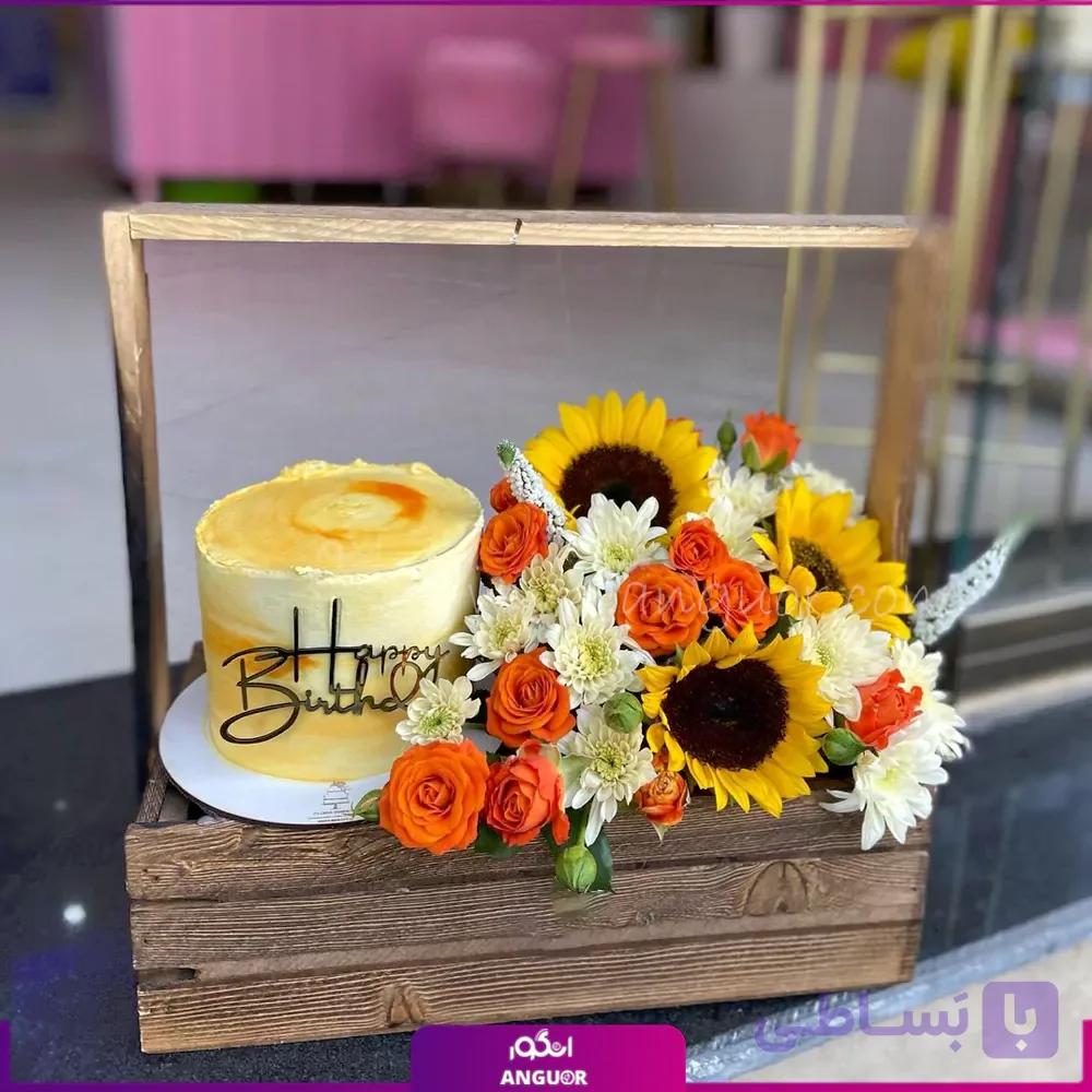 باکس گل و کیک چکامه — تصویر 1