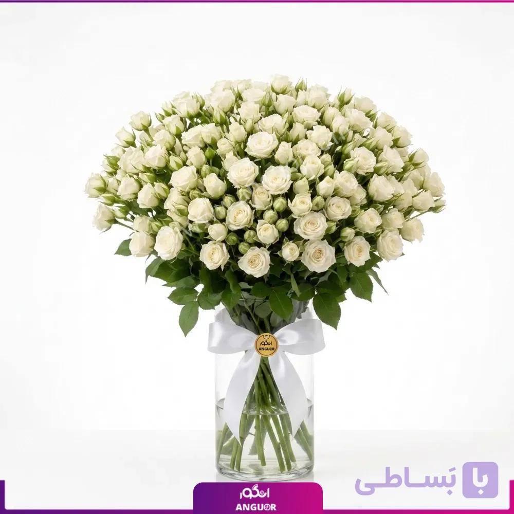 جار گل رز سفید