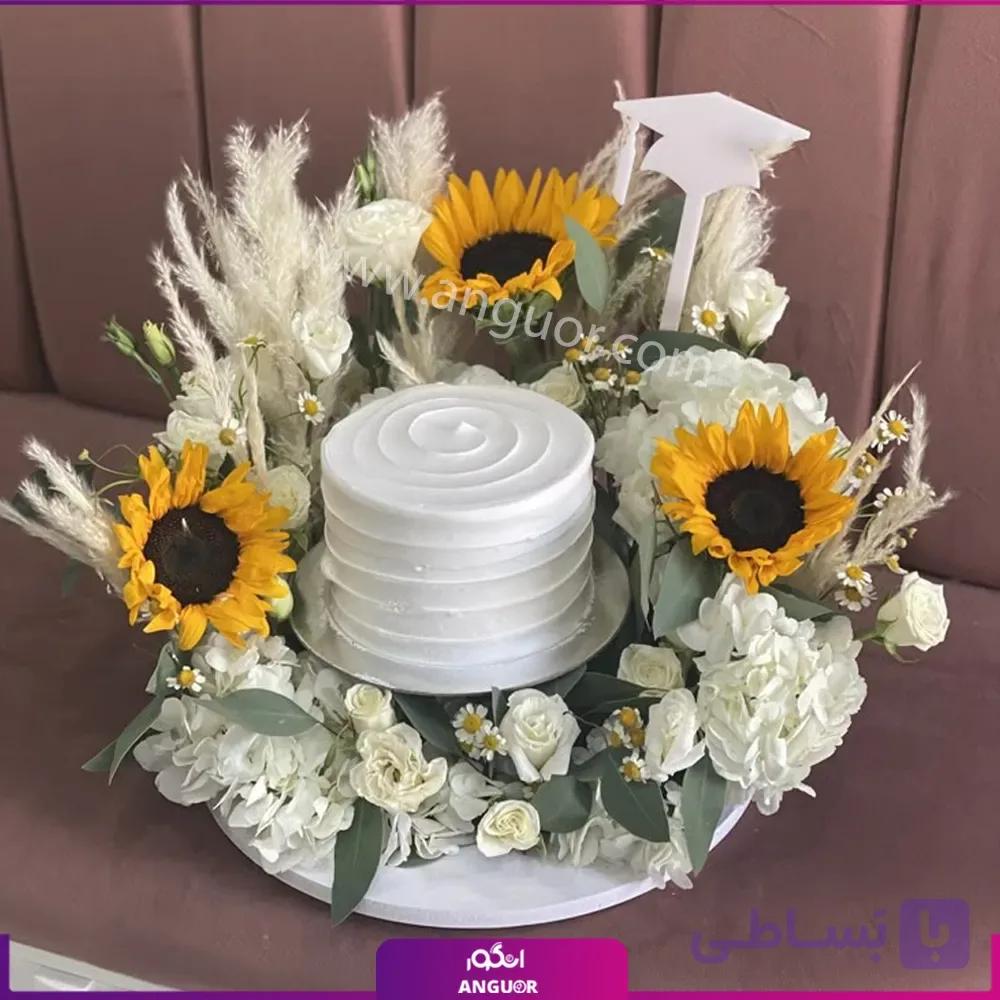 باکس گل و کیک جشن دانش‌آموختگی