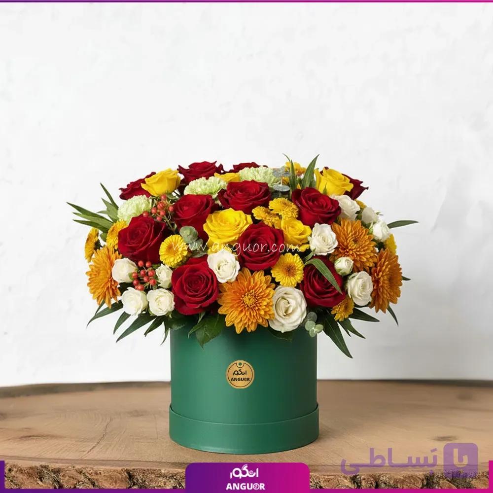 باکس گل خاطرات نارنجی پاییز
