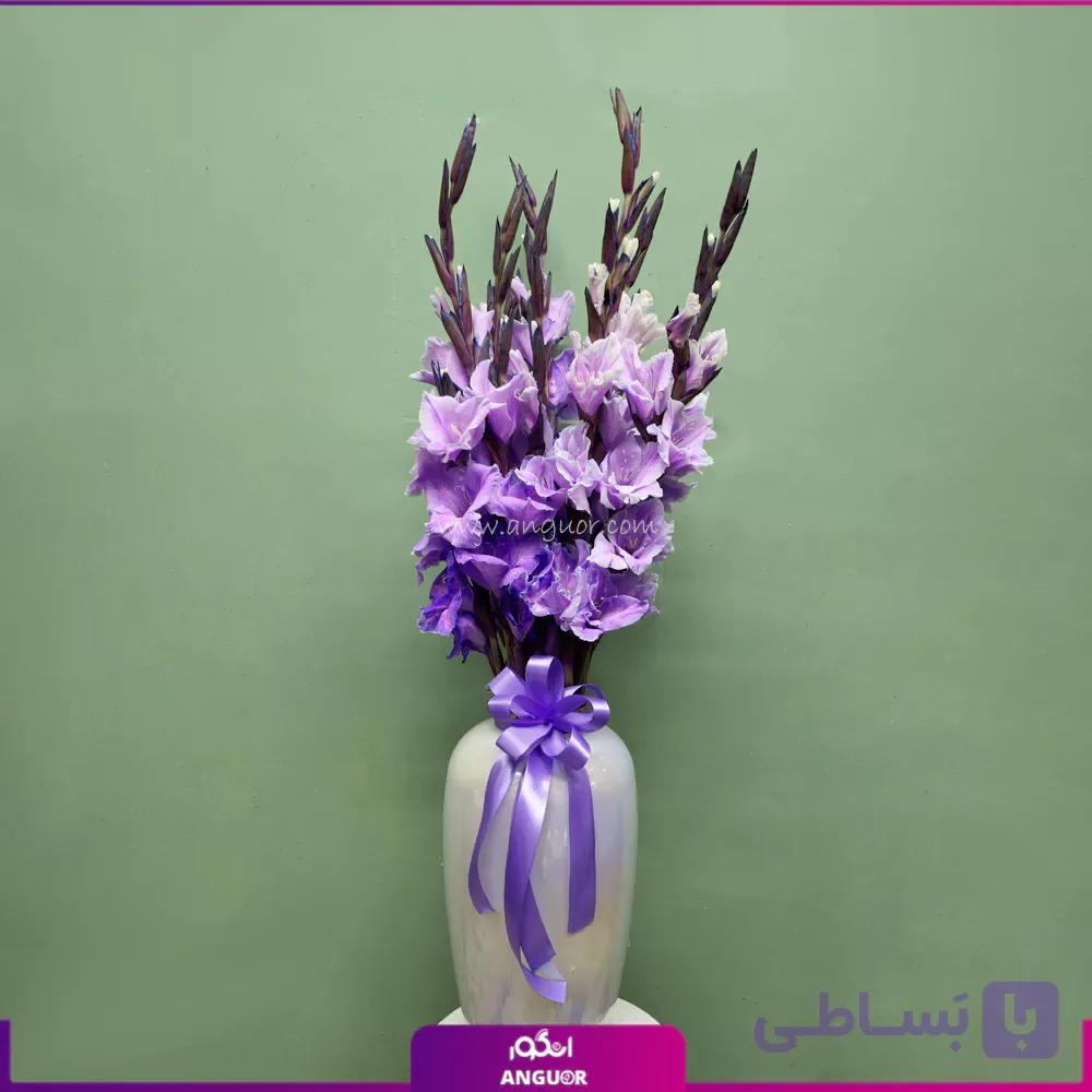 دسته گل گلایول بنفش — تصویر 1