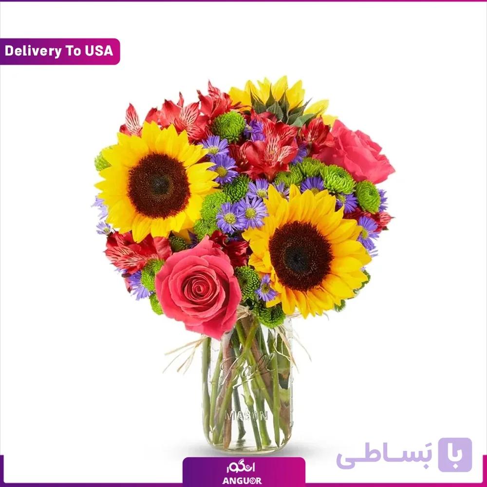 دسته گل نرگس با گلدان (تحویل در امارات) — تصویر 1