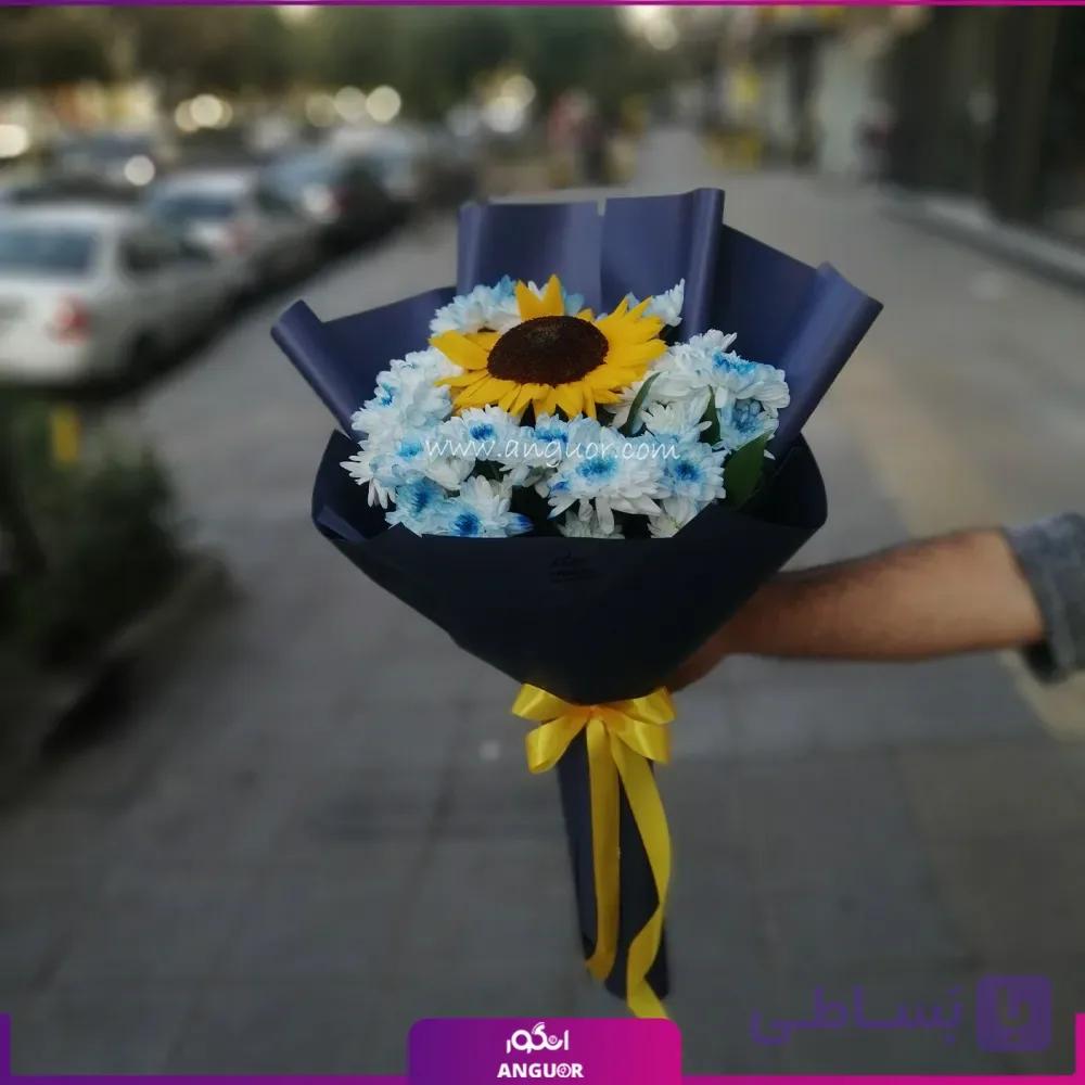 دسته گل تک شاخه گل آفتابگردان