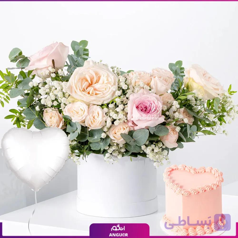 باکس گل رز و کیک — تصویر 1