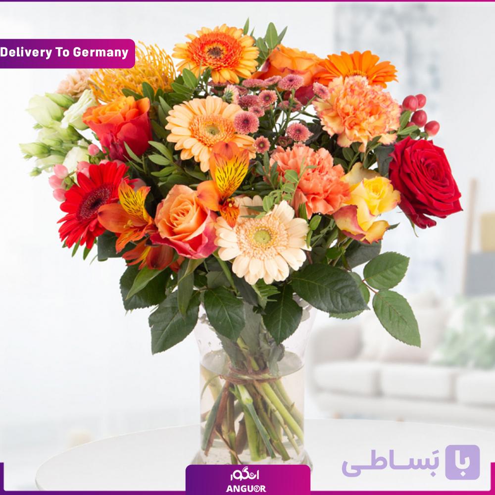 دسته گل رنگارنگ پاییزی (ارسال گل به آلمان) — تصویر 1