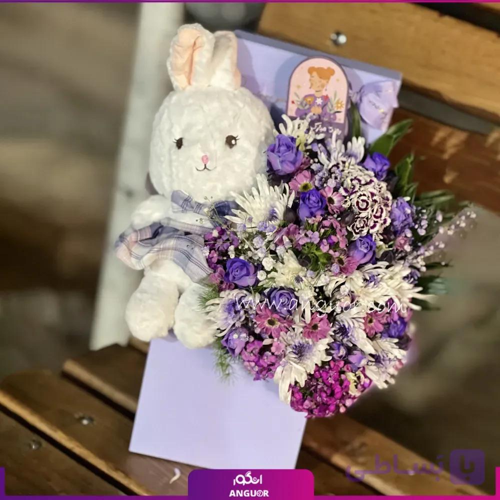 باکس گل طبیعی و عروسک — تصویر 1