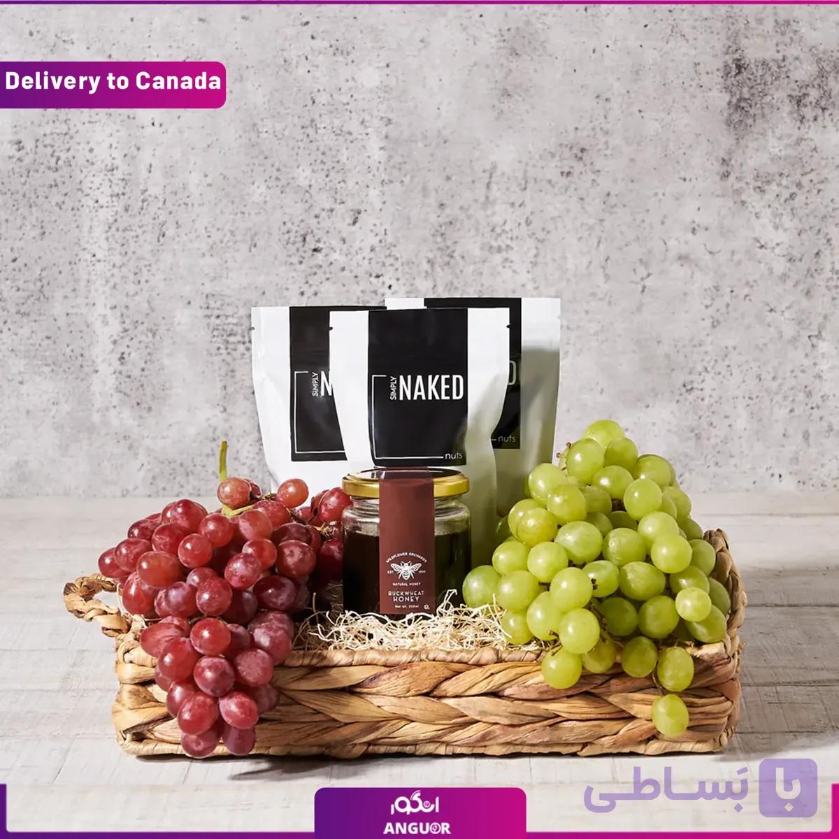 باکس هدیه میوه (ارسال کیک وشیرینی به کانادا)