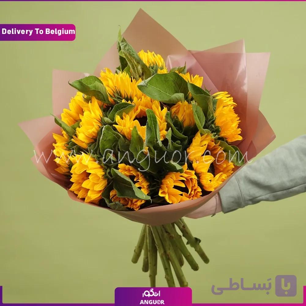 دسته گل آفتابگردان (تحویل در بلژیک)