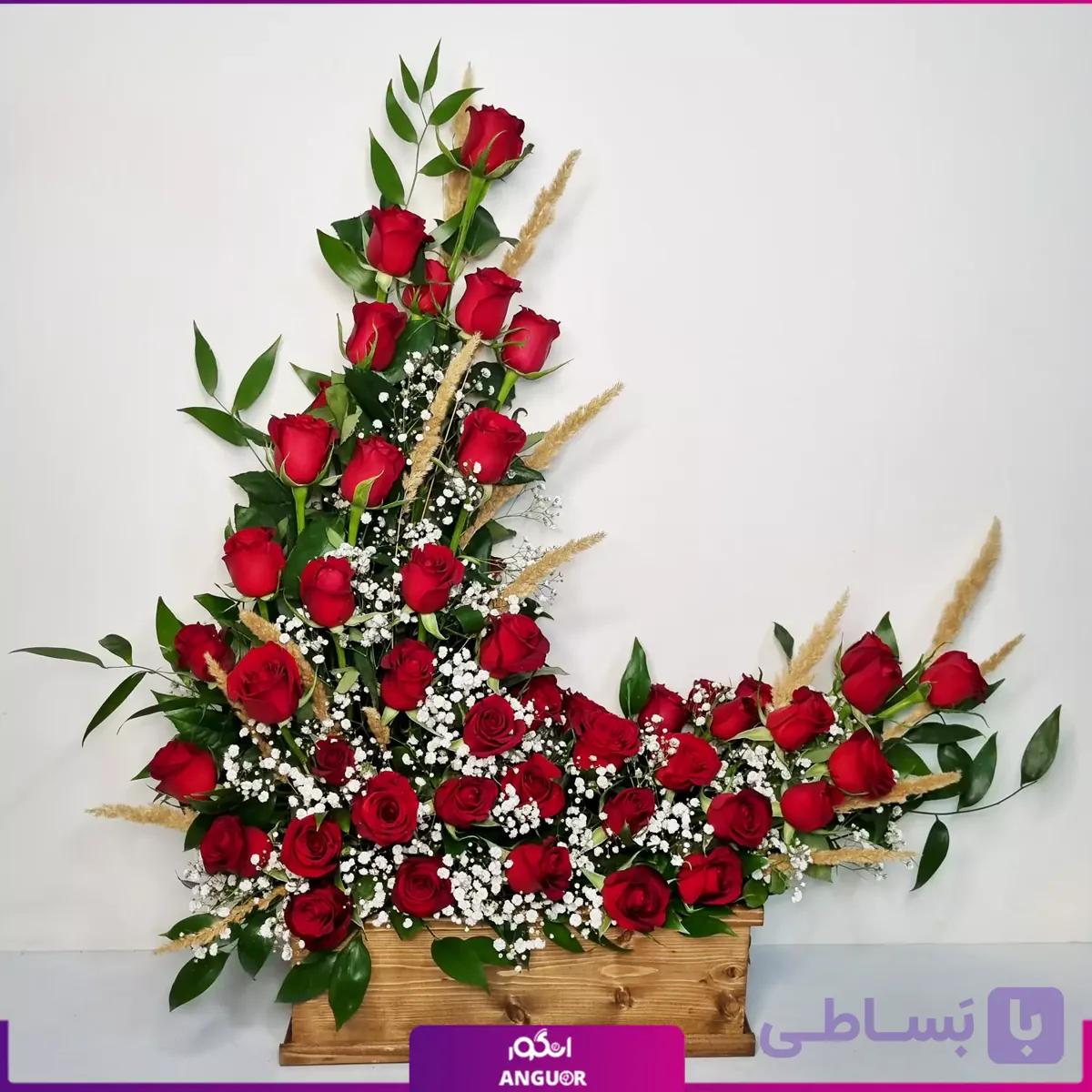 باکس عشق الیانا (طرح خاص گل رز قرمز) — تصویر 1