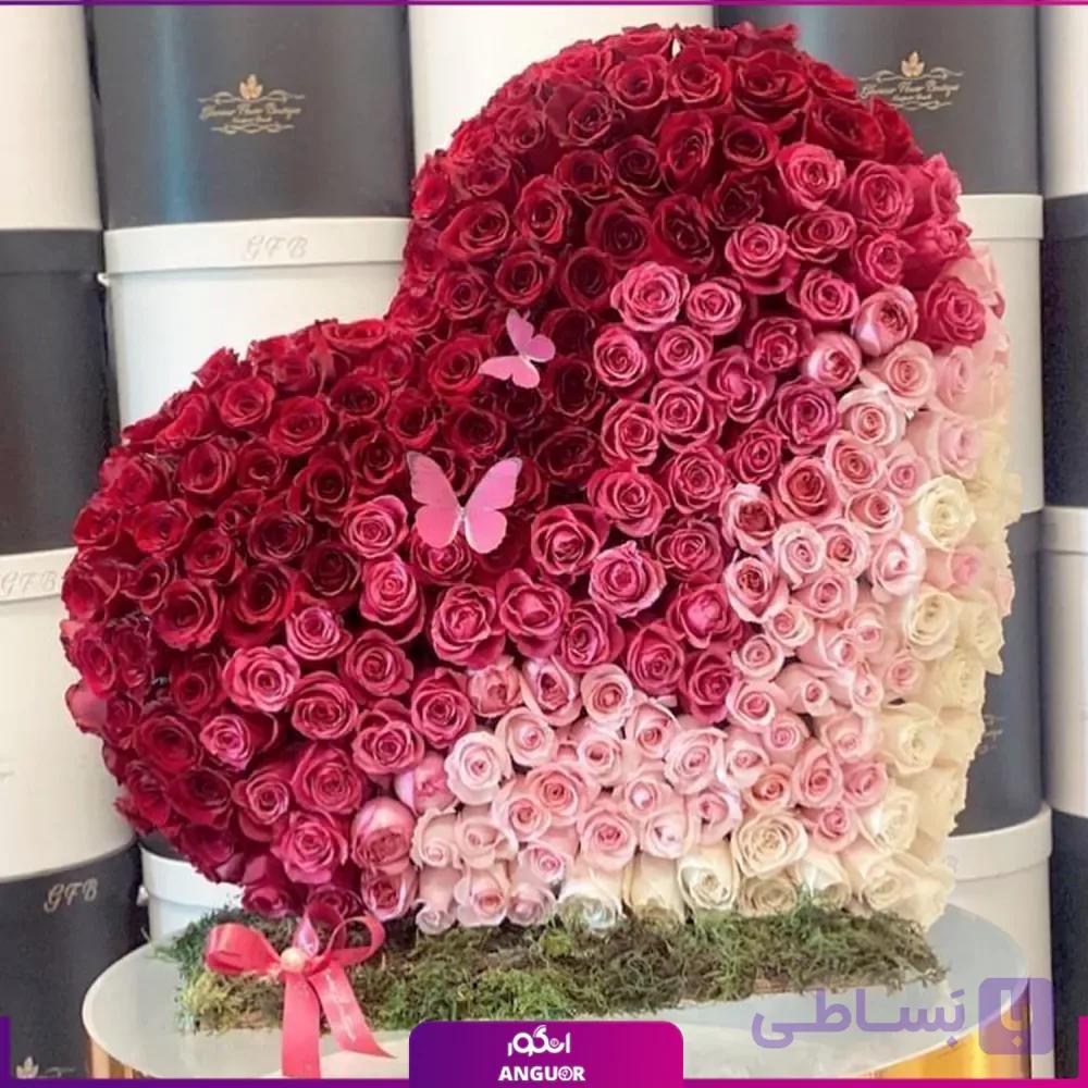 باکس گل قلبی مونس