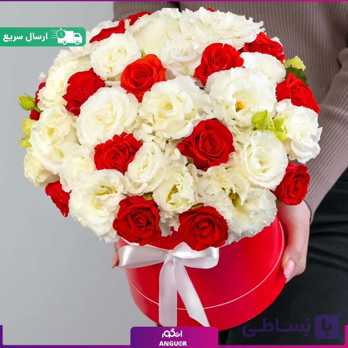 باکس گل رز با لیسیانتوس — تصویر 1
