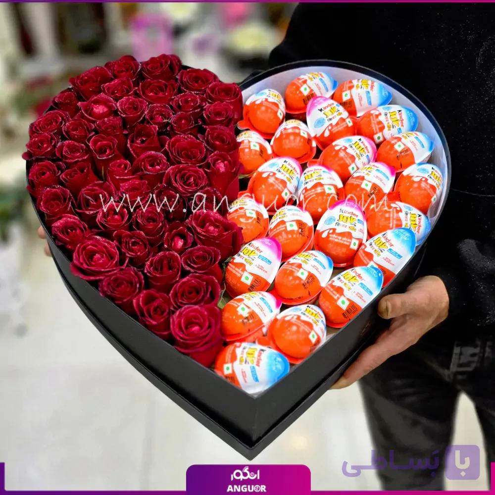باکس گل ولنتاین مهرانگیز, گل قلبی, — تصویر 1