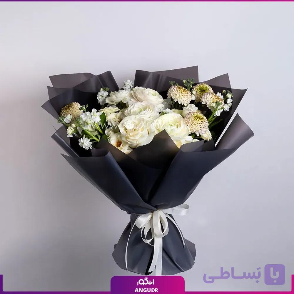 دسته گل ترحیم سکوت سپید — تصویر 1