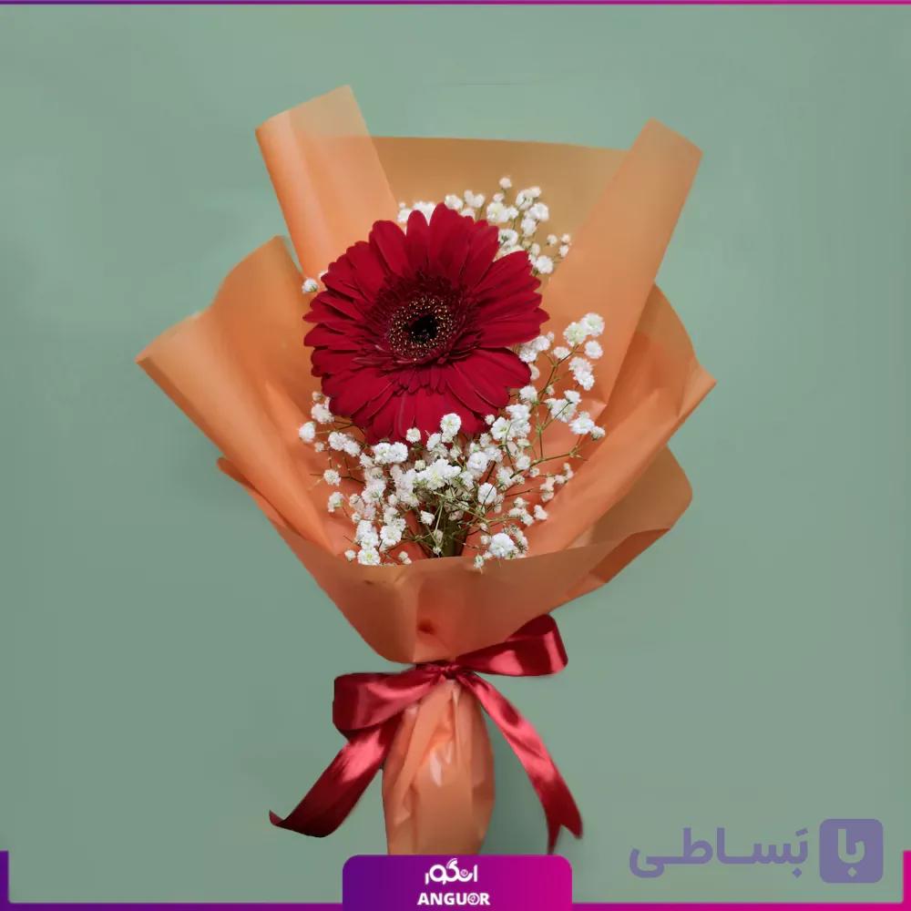 دسته گل تک شاخه ژربرا — تصویر 1