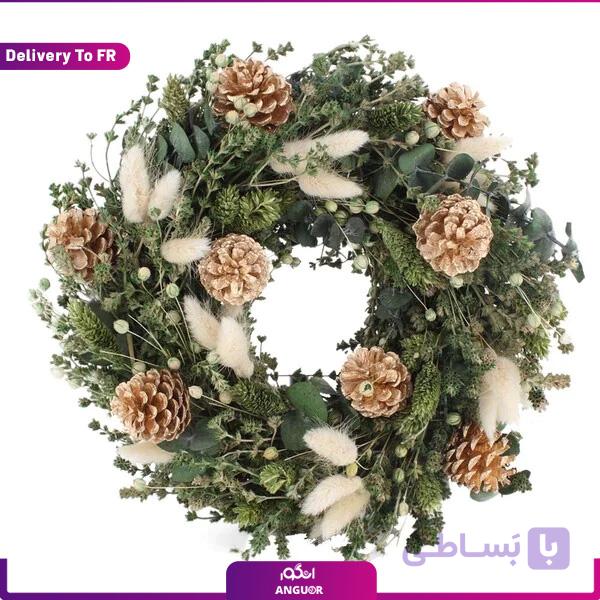 حلقه گل کریسمس(تحویل در فرانسه)