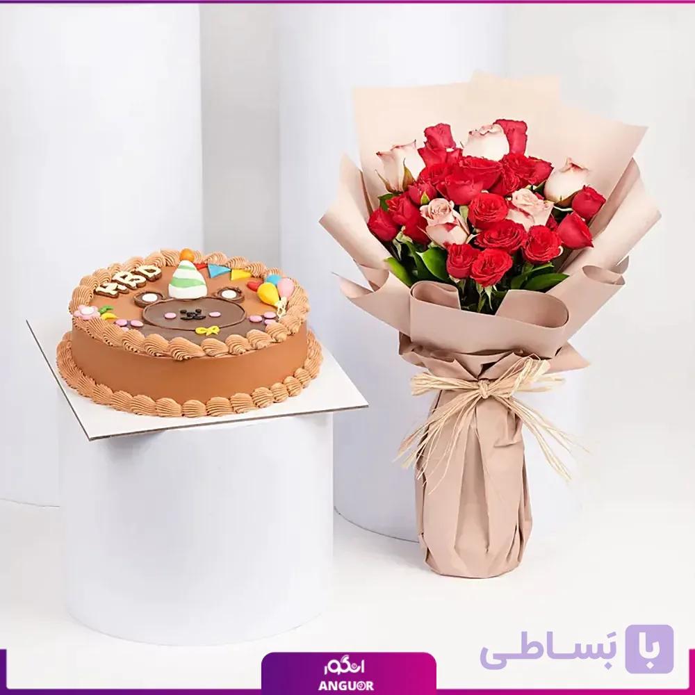 دسته گل آرزوهای شیرین برای روز تولدت — تصویر 1