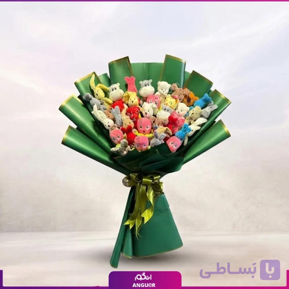 دسته گلی از مینی عروسک‌های ولنتاینی